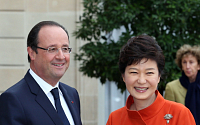 [포토]올랑드 프랑스 대통령과 박근혜 대통령