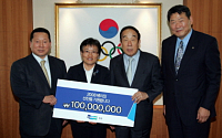 박용성 회장, 올림픽 선수단에 격려금 1억원 전달