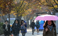 [포토]서울 첫눈, '가는 가을, 오는 겨울'