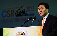 [포토]2013 대한민국 CSR 필름 페스티벌, '신제윤 금융위원장 축사'