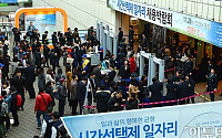 [포토]이른 아침부터 북적되는 '시간제 일자리 채용 박람회'