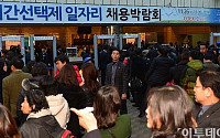 [포토]취직난 속 시간제박람회 몰린 구직자들