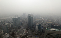 [포토]미세먼지 농도 상승