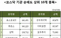 [코스닥 기관 순매수 상위 10개 종목]