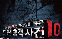 [인포그래픽]인천모자살인·10대 엽기살인·악마계모 사건… 2013 '충격사건 10'