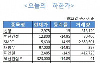 [오늘의 하한가] 장기 영업손실 피앤텔·유니슨, 관리종목 지정 위험‘문턱’