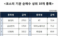 [코스피 기관 순매수 상위 10개 종목]