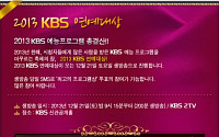 ‘KBS 연예대상’ 대상의 영예는 누구에게?...오후 9시 15분 생방송