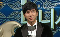 'MBC 연기대상' 이승기, 미니시리즈 부문 남자 최우수상 수상