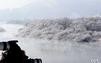 [포토] '상고대' 겨울의 절경 담는 사진작가들