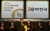 알바천국, 2014 '대한민국 퍼스트 브랜드 대상' 수상