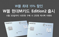 W몰, 현대카드와 제휴…최대 15% 할인