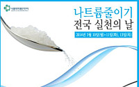 식약처, 2014 나트륨 줄이기 전국 실천의 날 3月 행사 개최