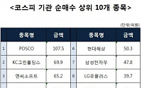 [코스피 기관 순매수 상위 10개 종목]