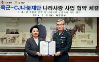 CJ그룹-육군, 주거환경 개선 및 재능기부 후원 MOU 체결