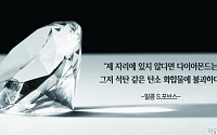 [오늘의 한줄 명언] "제 자리에 있지 않으면, 다이아몬드도…"  -말콤 S.포브스