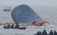 [세월호 침몰 사고] 해군, 공기주머니 설치 작업 중단