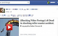 페이스북서 '가짜 롤러코스터 사고 동영상' 확산…&quot;메시지 클릭하면…&quot;