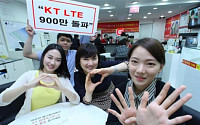 KT, LTE 가입자 900만 돌파