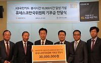 KB국민카드, 사회공헌 1만시간 달성 기부금 3000만원 조성