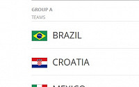 [2014 브라질월드컵]브라질 크로아티아 개막전...같은 조 멕시코, 카메룬 등의 피파랭킹 순위는?