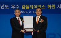 SK證, 2008년 우수 컴플라이언스 회원사 선정
