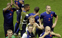 [2014 브라질월드컵]네덜란드, 스페인 맹폭 5-1 대승...판 페르시, 로벤 각각 2골씩
