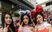 [포토]태극전사 미녀들이 응원해요!