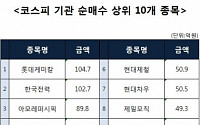 [코스피 기관 순매수 상위 10개 종목]