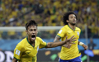 [2014 브라질월드컵] '브라질 카메룬' 네이마르, 브라질 본선 100번째 경기서 100번째 골 '폭발'