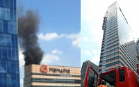 서울 장교동 한화빌딩 옥상 화재…화재 사진 봤더니