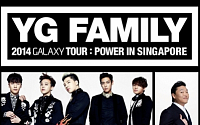 YG패밀리, 9월 13, 14일 싱가포르서 첫 콘서트 개최