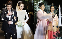 박지성, 결혼 사진공개…김민지 웨딩드레스 자태 우아+단아 매력폭발 &quot;에브라 참석 축하&quot;
