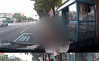 [포토] 울산 버스정류장 살인사건, 당시 블랙박스 화면