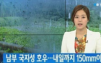 '시간당 50mm' 남부 국지성 호우…남해안 일대 산사태·침수 우려