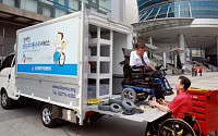 CJ대한통운, 중증장애인 휠체어 정비 1000대 넘어
