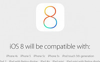 애플 ‘iOS8’ 17일부터 업데이트…적용 기기는?