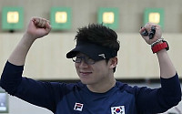 [인천 AG] 10ｍ 공기권총 단체전 금메달… 한국 사격 첫 금