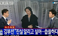 ‘난방비 의혹’ 김부선, 경찰 출석 “난 가난한 소시민, 지도층 몰염치”