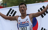 박칠성, 남자 경보 50㎞ 銀…육상 7번째 메달 [인천아시안게임]