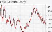 원·달러 환율 7.6원↑ 마감…장중 1070원대로 급등