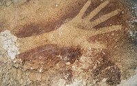 [포토] 인도네시아서 4만년전 벽화 발견… 선명한 손모양