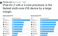 아이패드에어2 두뇌 ‘A8X’...“아이폰6ㆍ아이폰6  플러스보다 성능 대폭 향상”