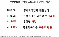 “은행, 한은서 0.5% 금리로 빌린 정책자금 자영업자에 11%에 대출”