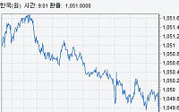 원·달러 환율 1050원선 무너져…美 지표부진·월말네고 영향