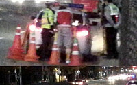 노홍철 음주운전 적발 당시 포착, 붉은점퍼 입고 경찰차 뒤에서…신원확인 중인가?