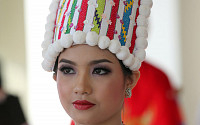 [포토] 태극기 든 미얀마 미녀