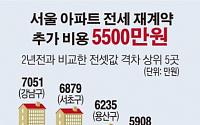 [데이터뉴스]서울서 전세아파트 재계약시 추가로 5500만원 필요