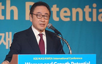 [포토] 여성인력 활용 국제회의, 개회사하는 사공일 이사장