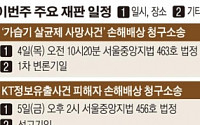 [이주의 주요 재판일정] 'KT정보유출' 손해배상 소송 선고기일 外
